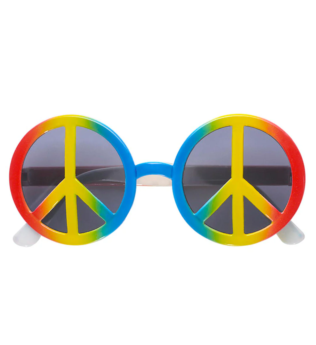 Hippie bril peace regenboog