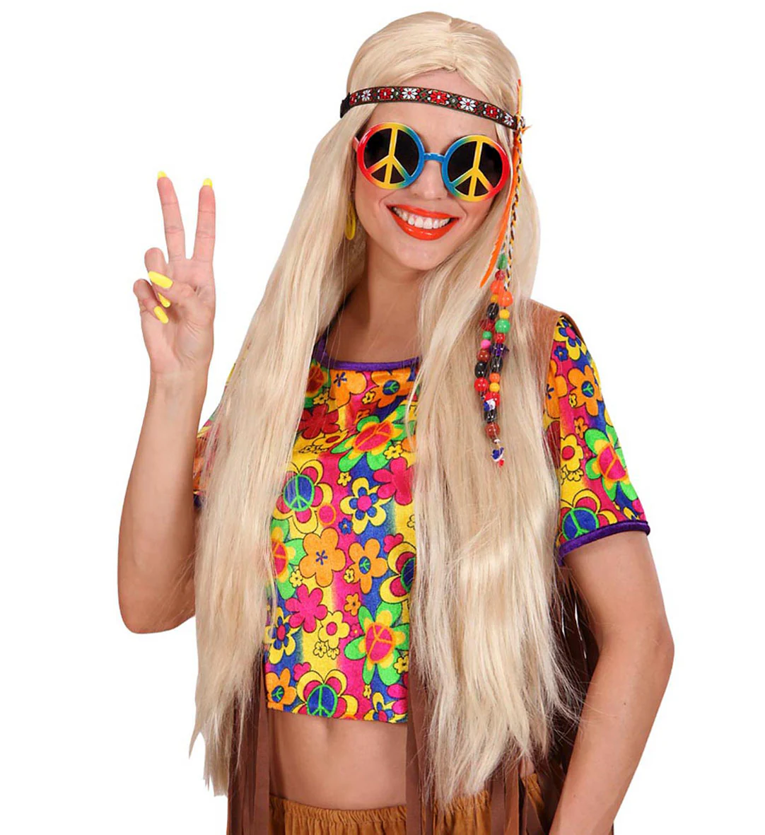 Hippie bril peace regenboog - Image 7