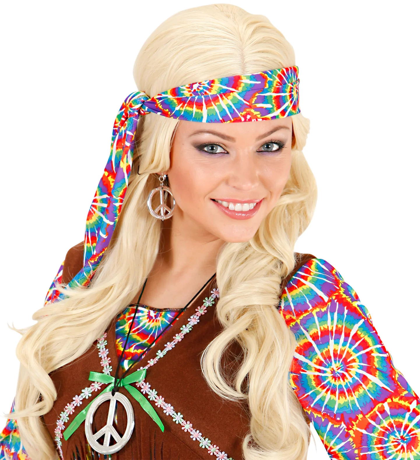 Hippie ketting en oorbellen Peace - Image 2