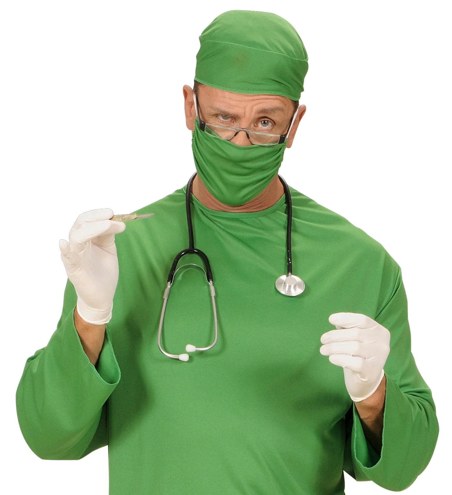 Nep stethoscoop dokter zwart - Image 2