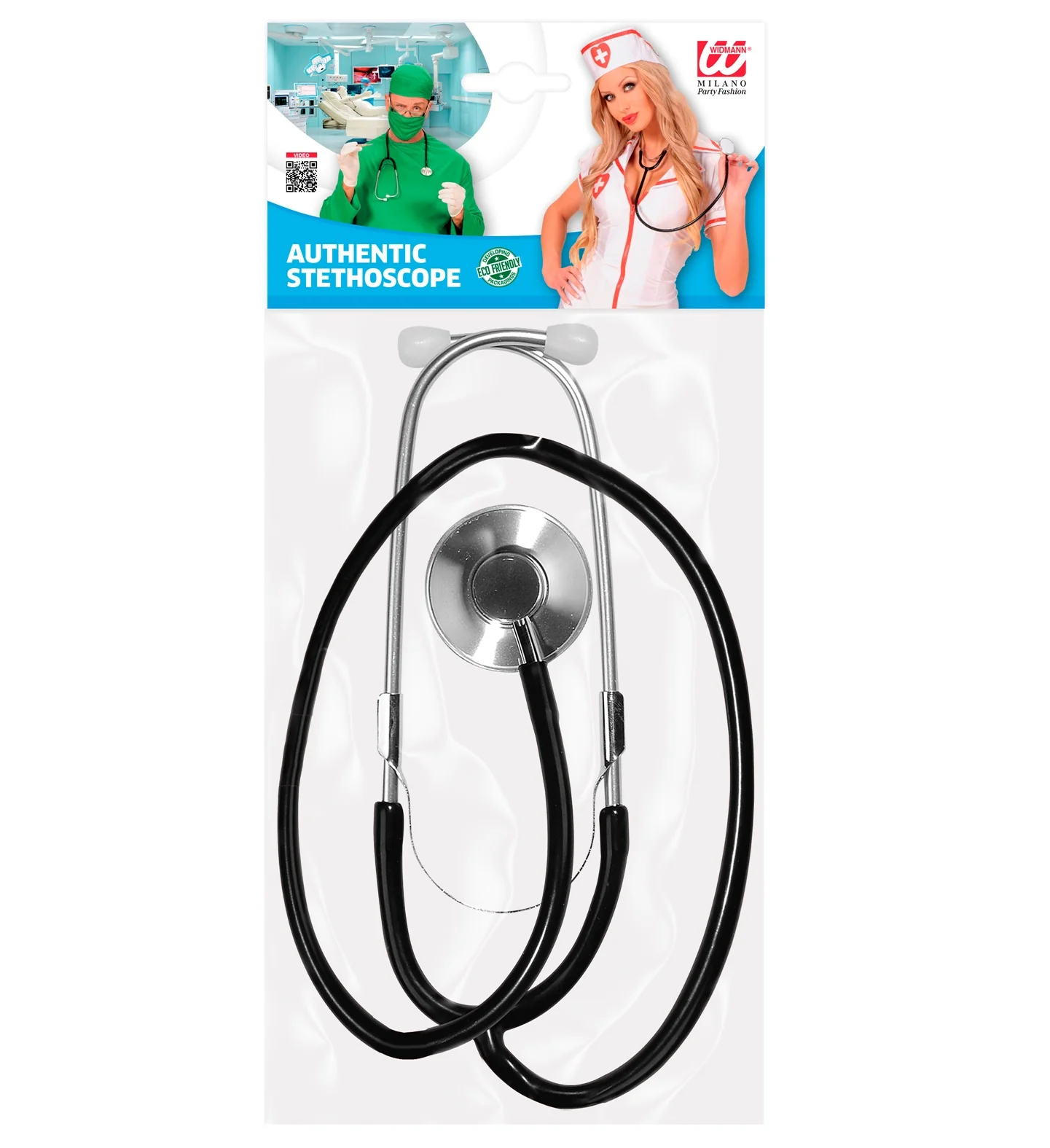 Nep stethoscoop dokter zwart - Image 5