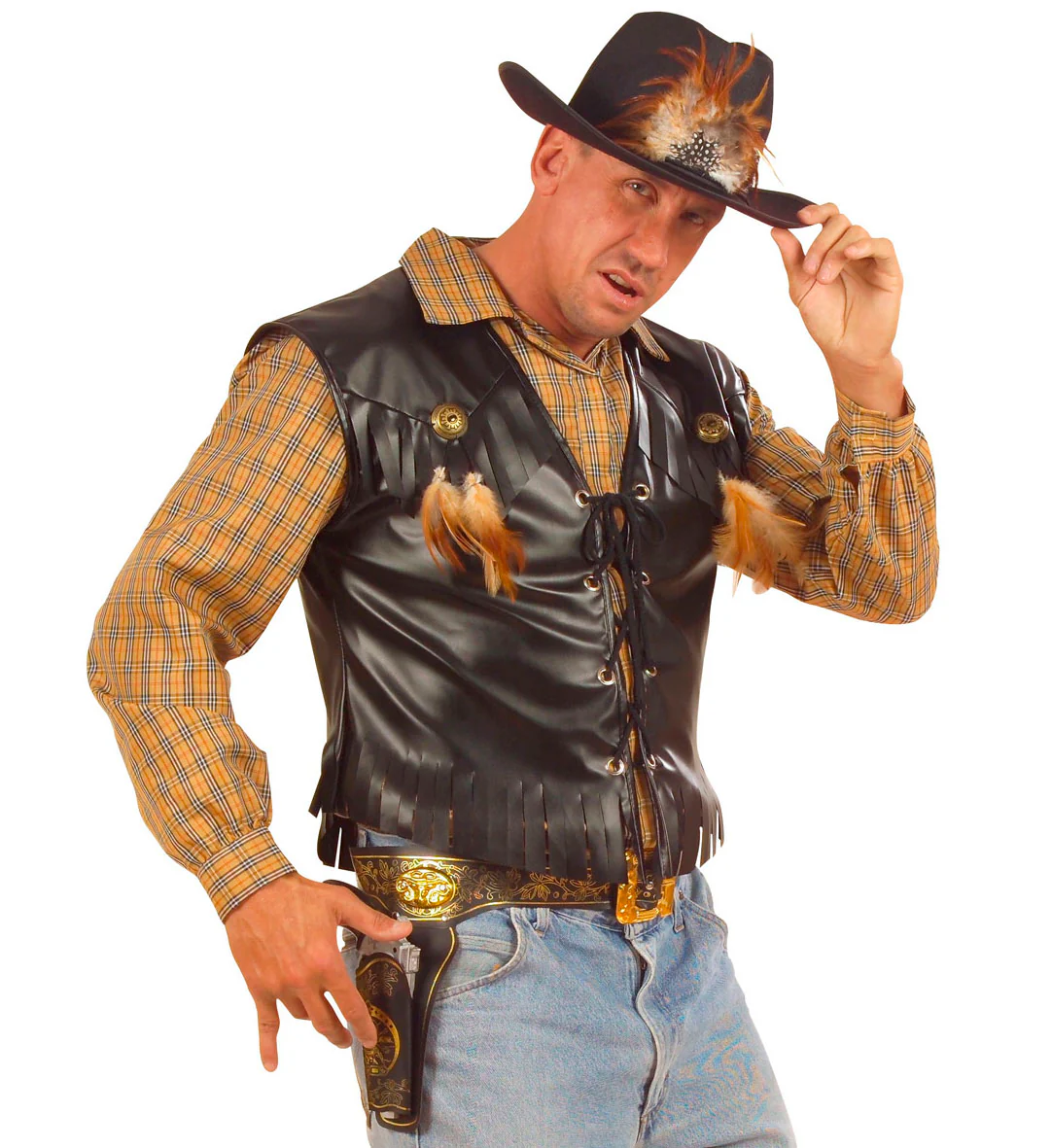 Holster cowboy met gouden print - Image 2