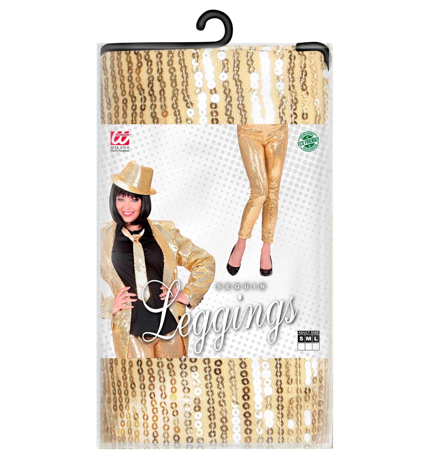 Pailetten legging goud - Image 3
