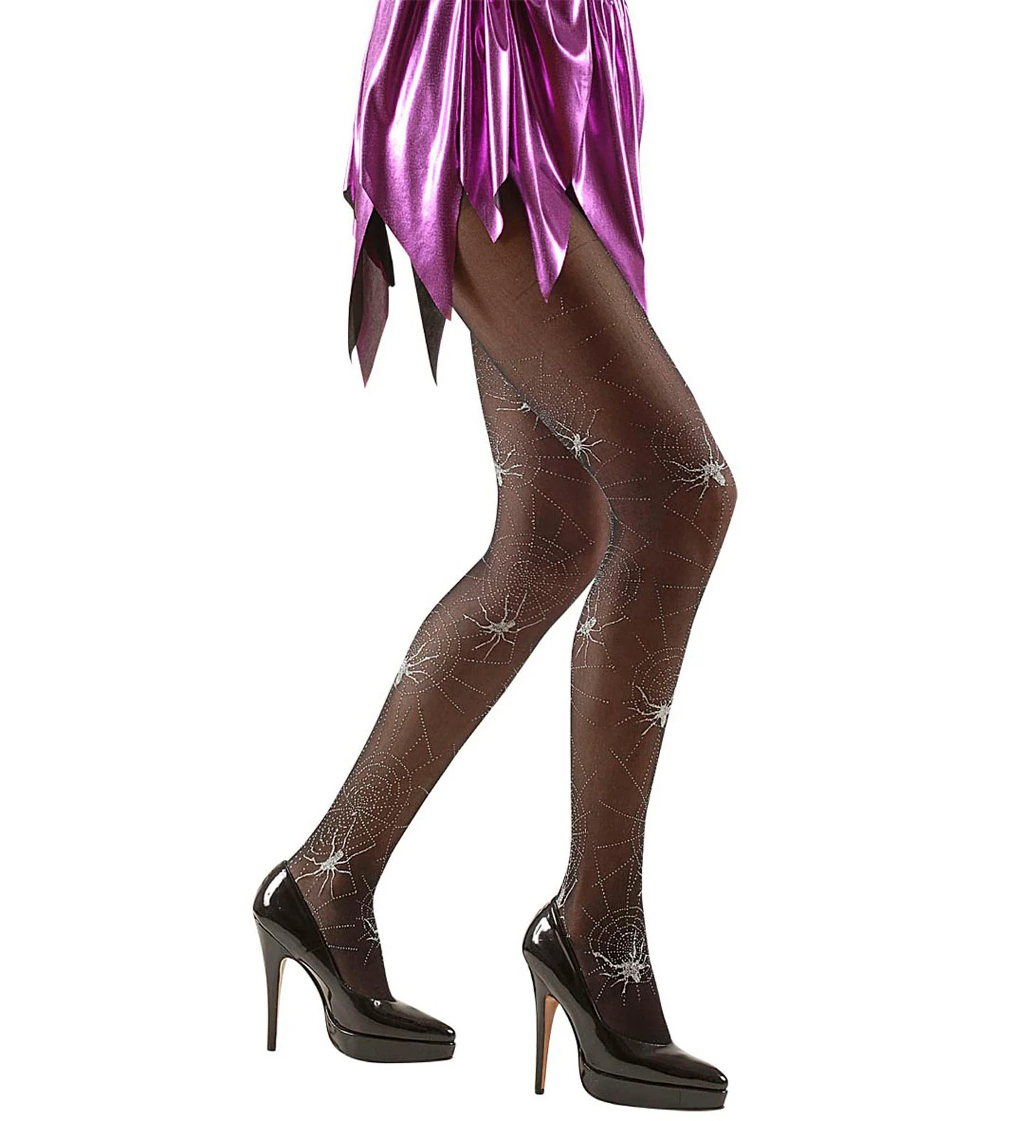 Spinnen panty met glitters - Image 2