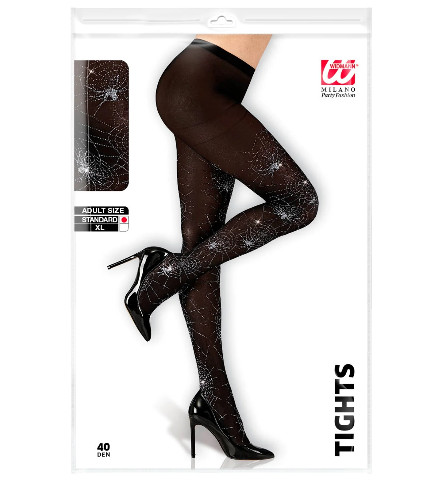 Spinnen panty met glitters - Image 3