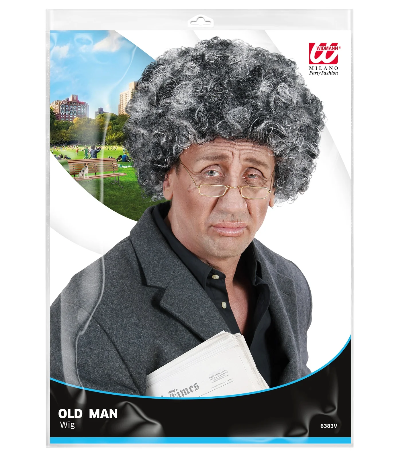 Opa pruik krullend haar - Image 2