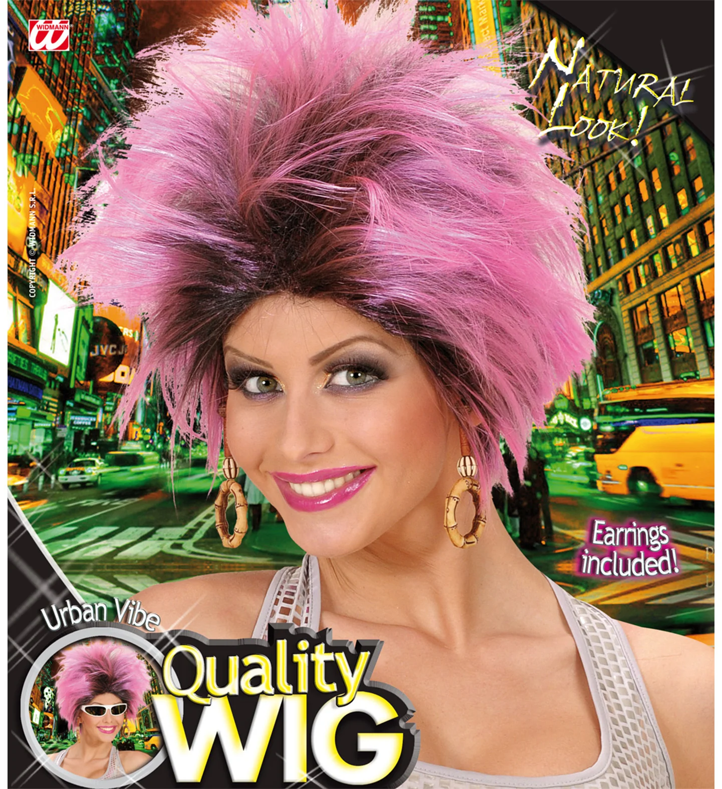 Roze pruik Frenzy - Image 4