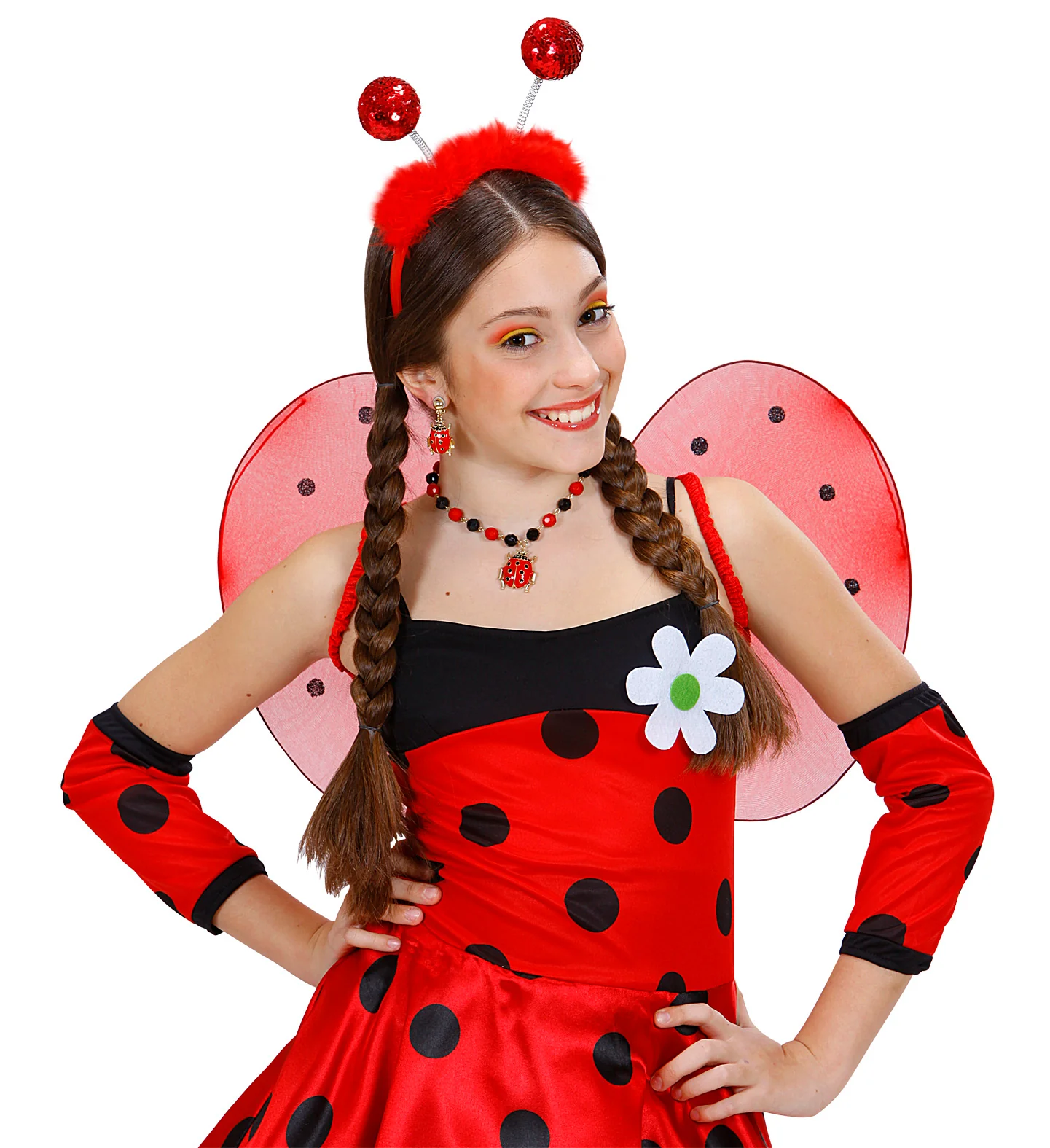 Rode haarband met bollen Belly - Image 2