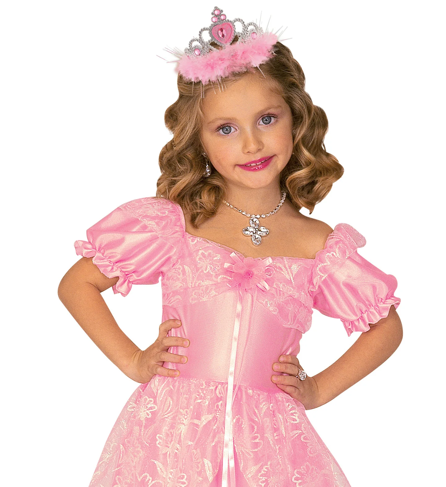 Prinsessenkroon met stafje en marabou - Image 2