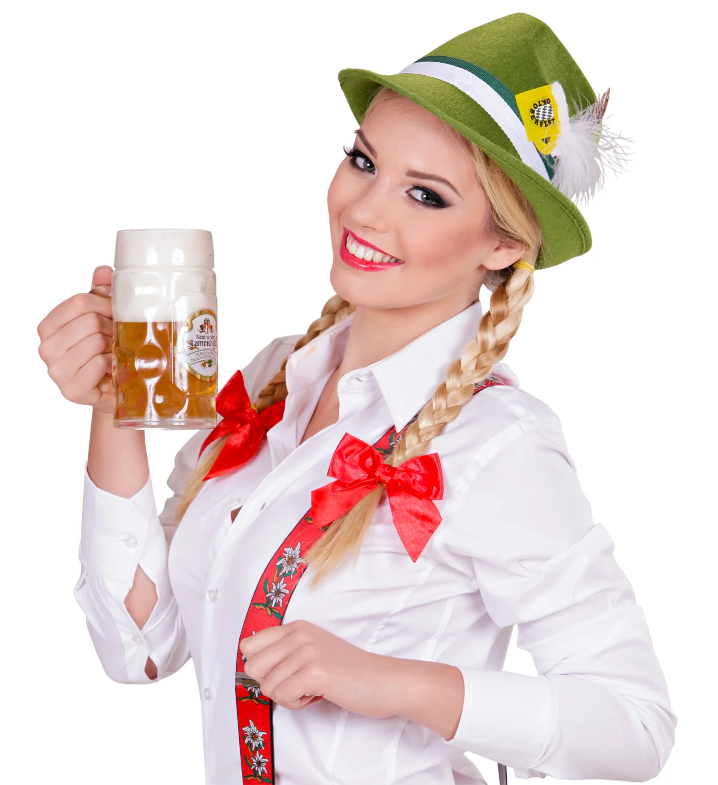 Tiroler hoed groen met veer - Image 5