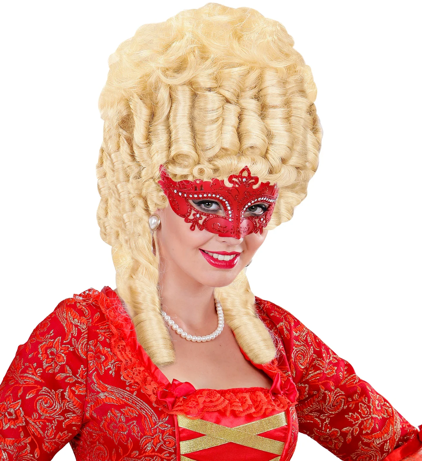 Venetiaans oogmasker Lune rood - Image 3