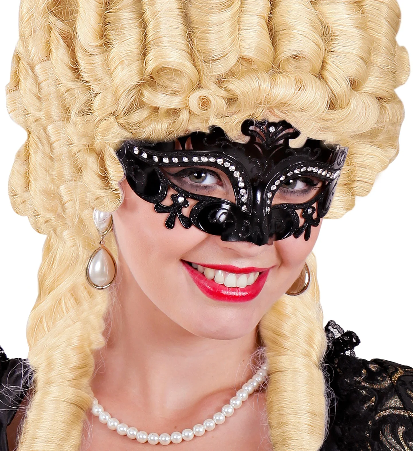 Venetiaans oogmasker Vera zwart - Image 2