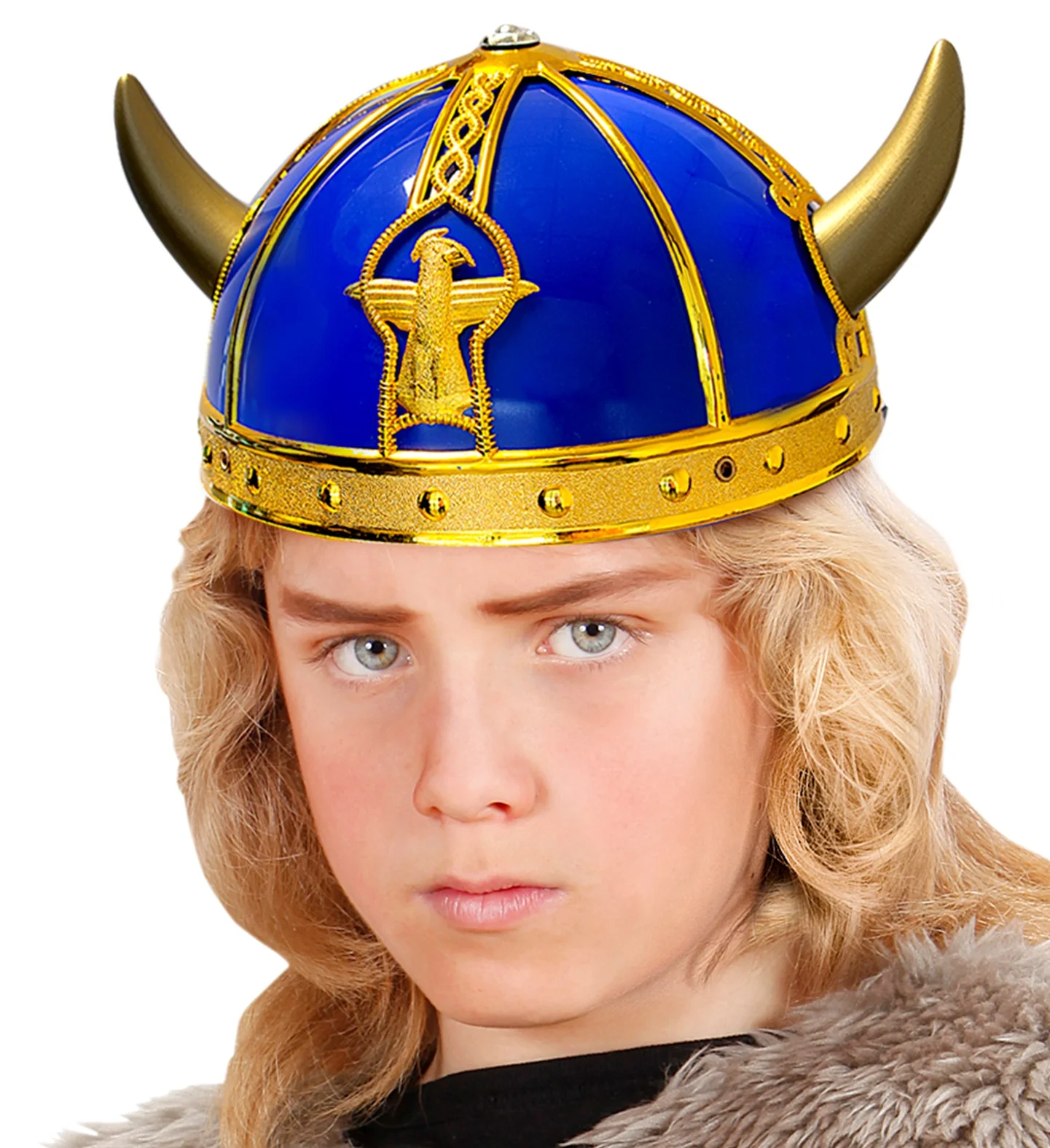 Viking helm blauw - Image 2