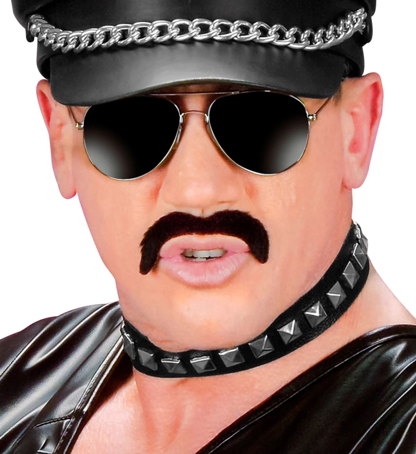 Biker / rocker punk choker met spijkers - Image 2