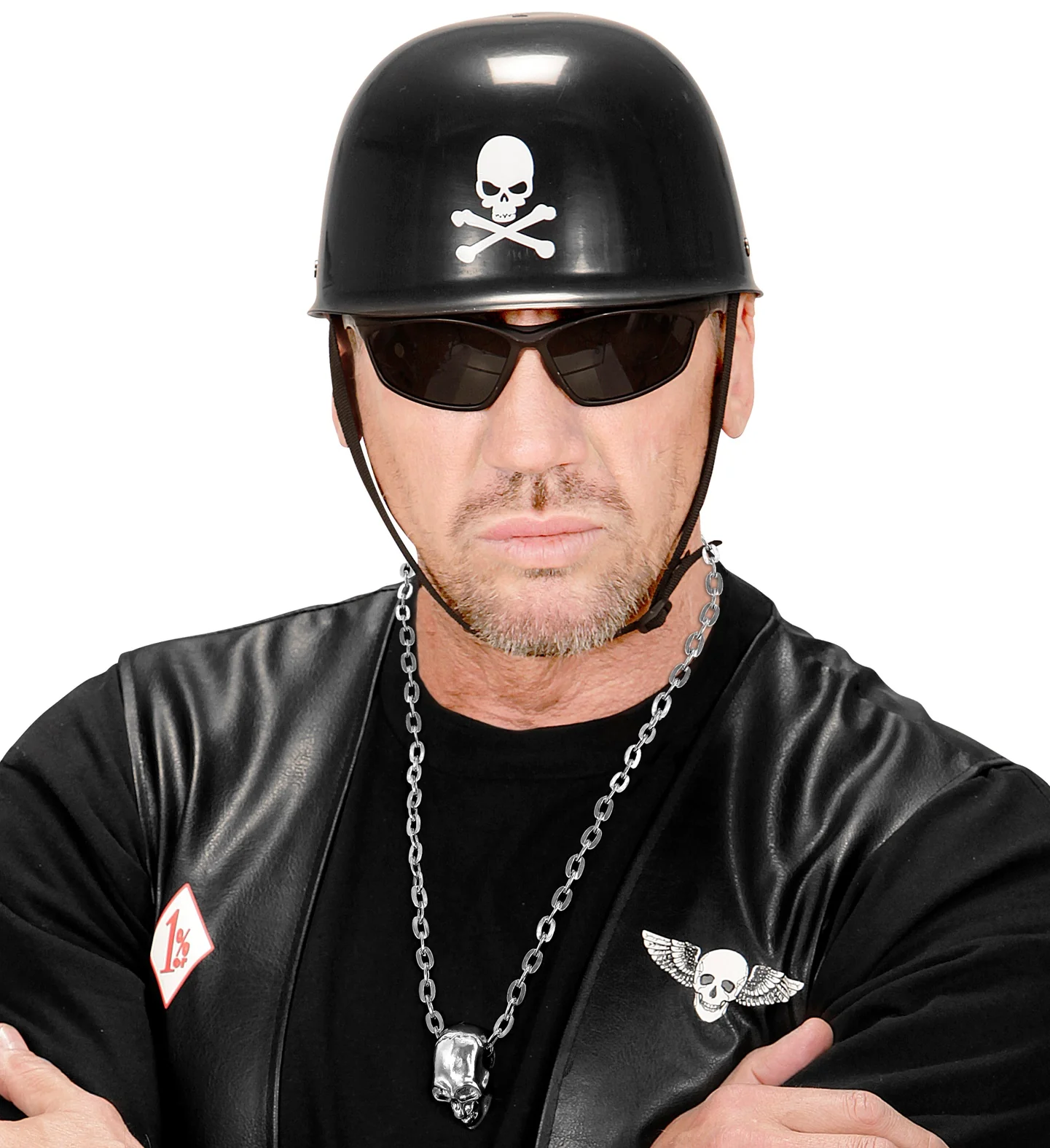 Biker ketting / Rocker ketting schedel - Image 2