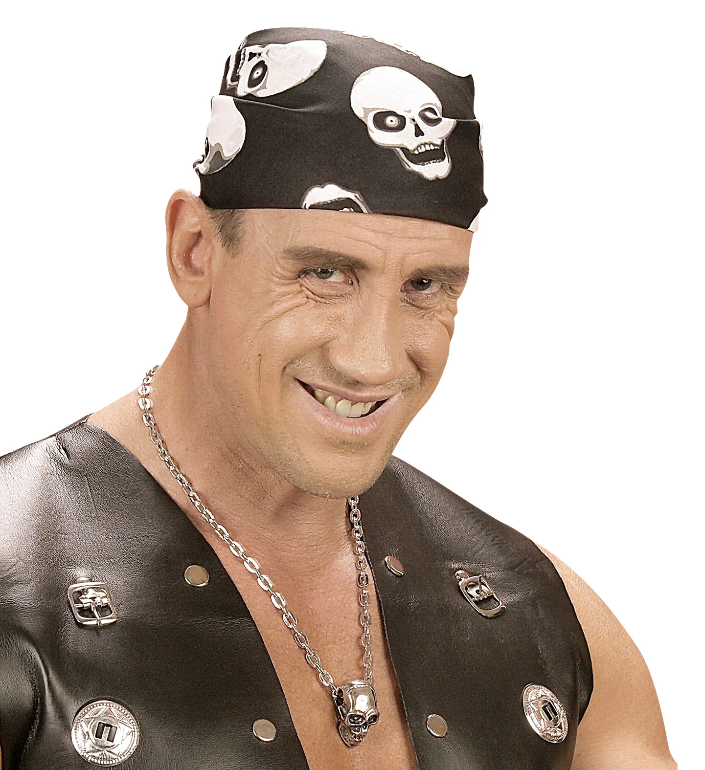 Biker ketting / Rocker ketting schedel - Image 3