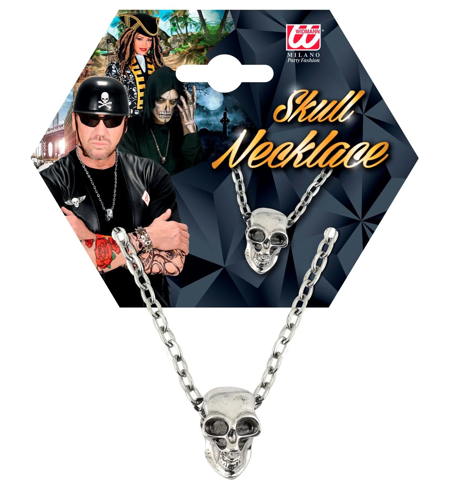 Biker ketting / Rocker ketting schedel - Image 5