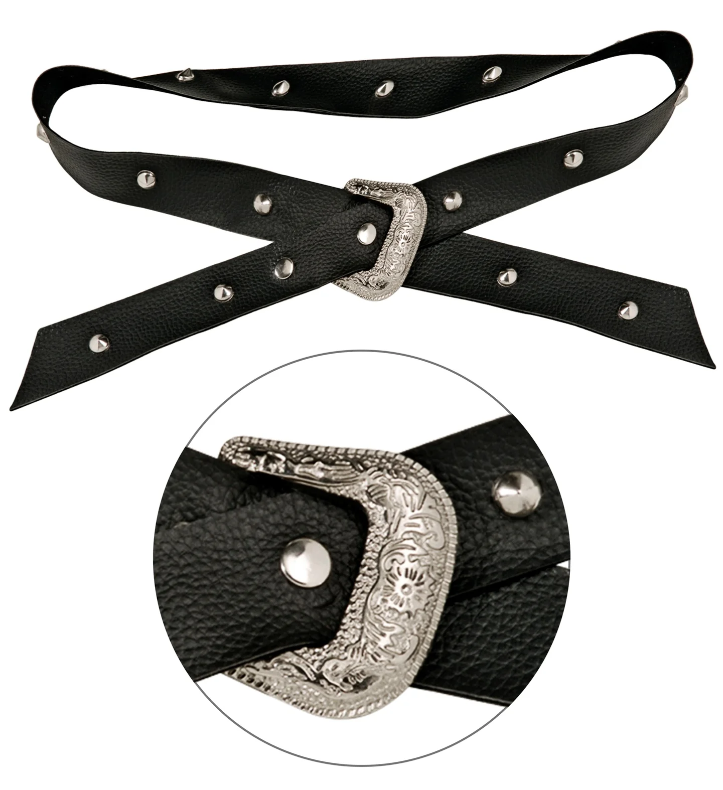 Biker riem / rocker punker riem