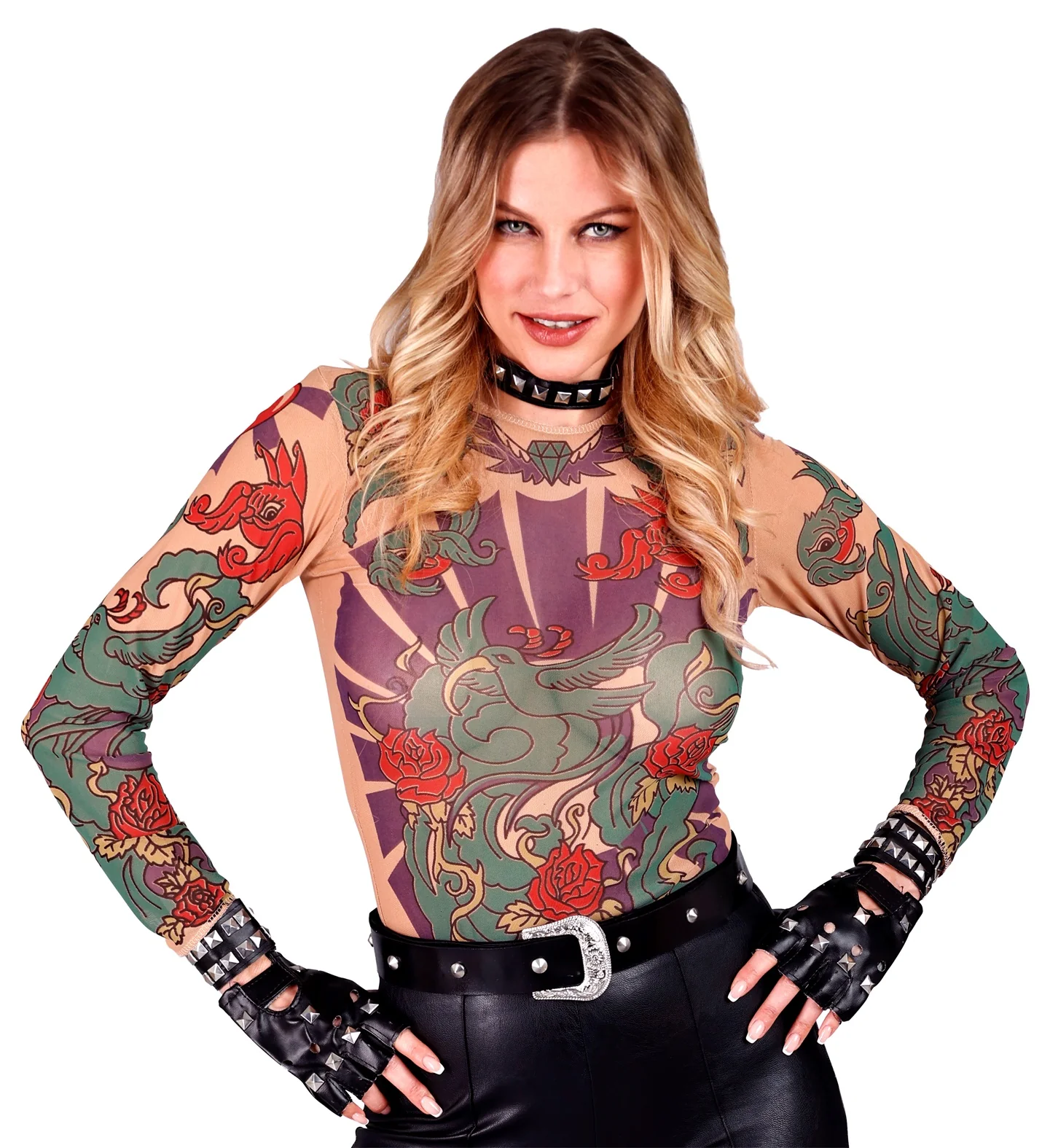 Biker riem / rocker punker riem - Image 2