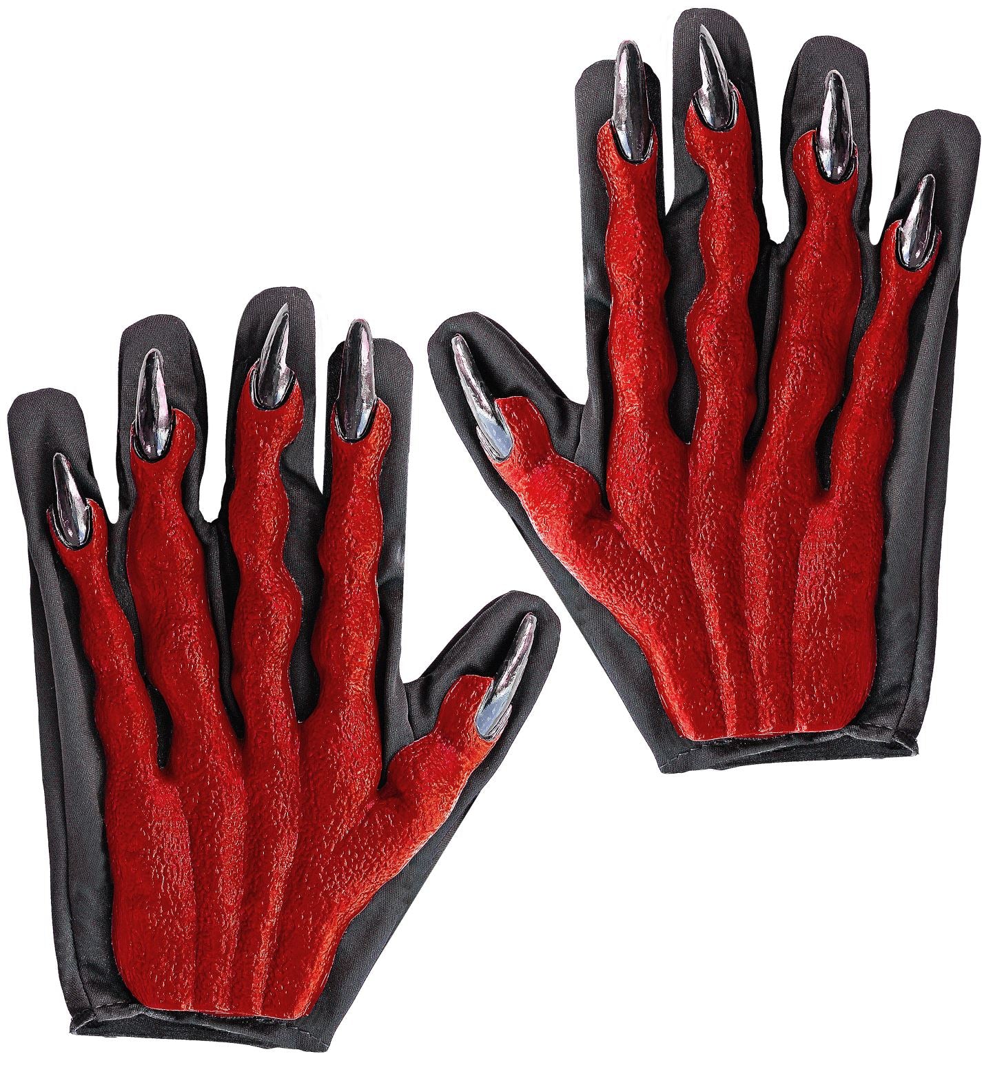 Duivel handschoenen rood 3d