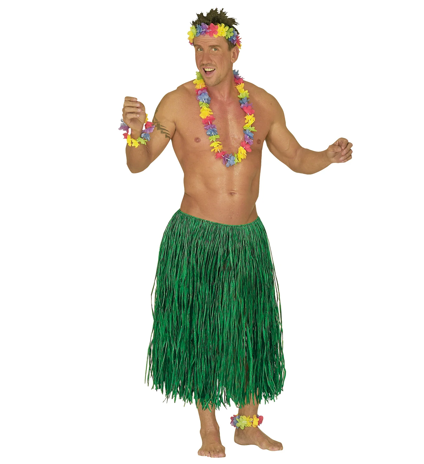 Hawaiirokje groen lang - Image 2