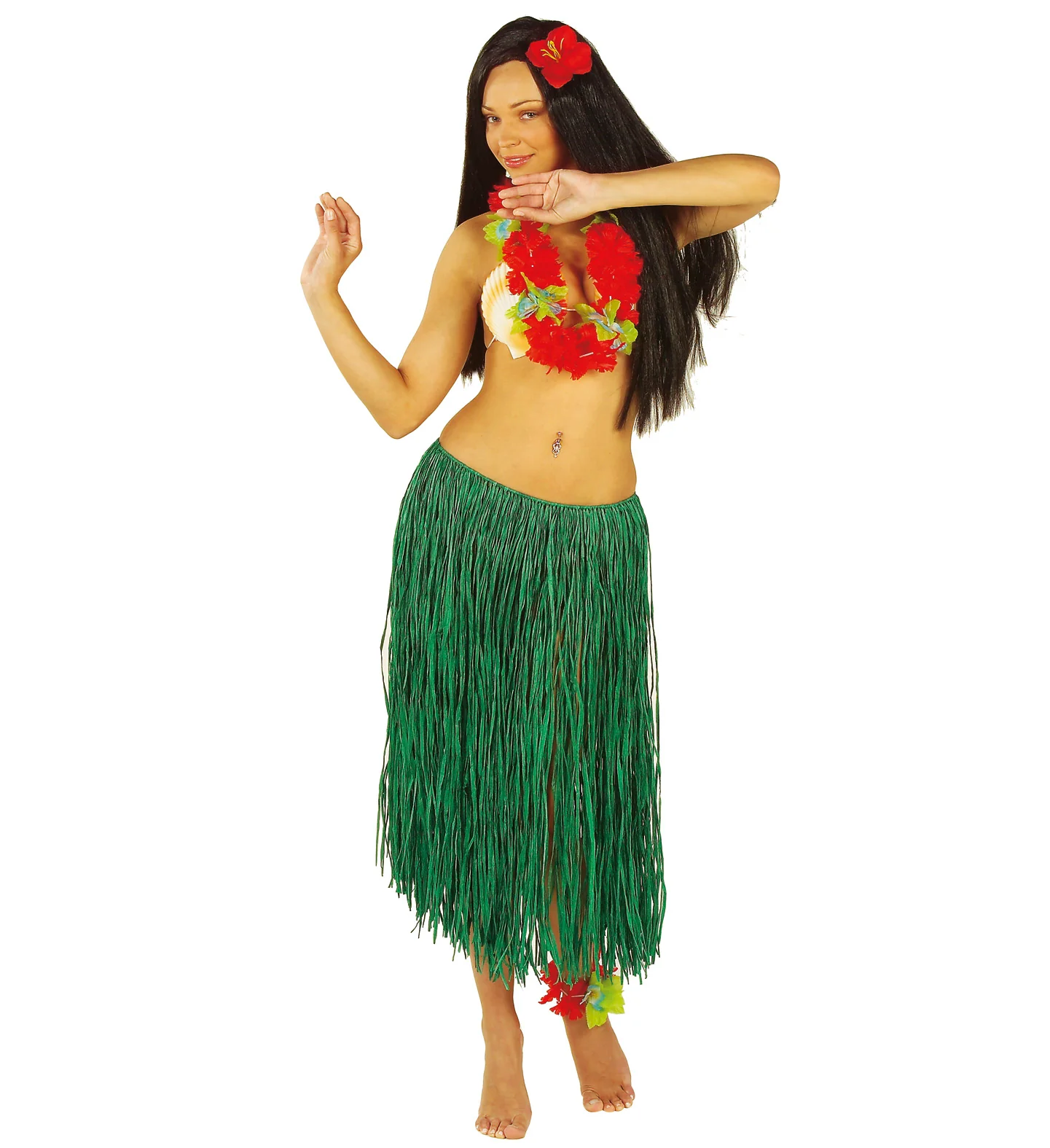 Hawaiirokje groen lang - Image 3