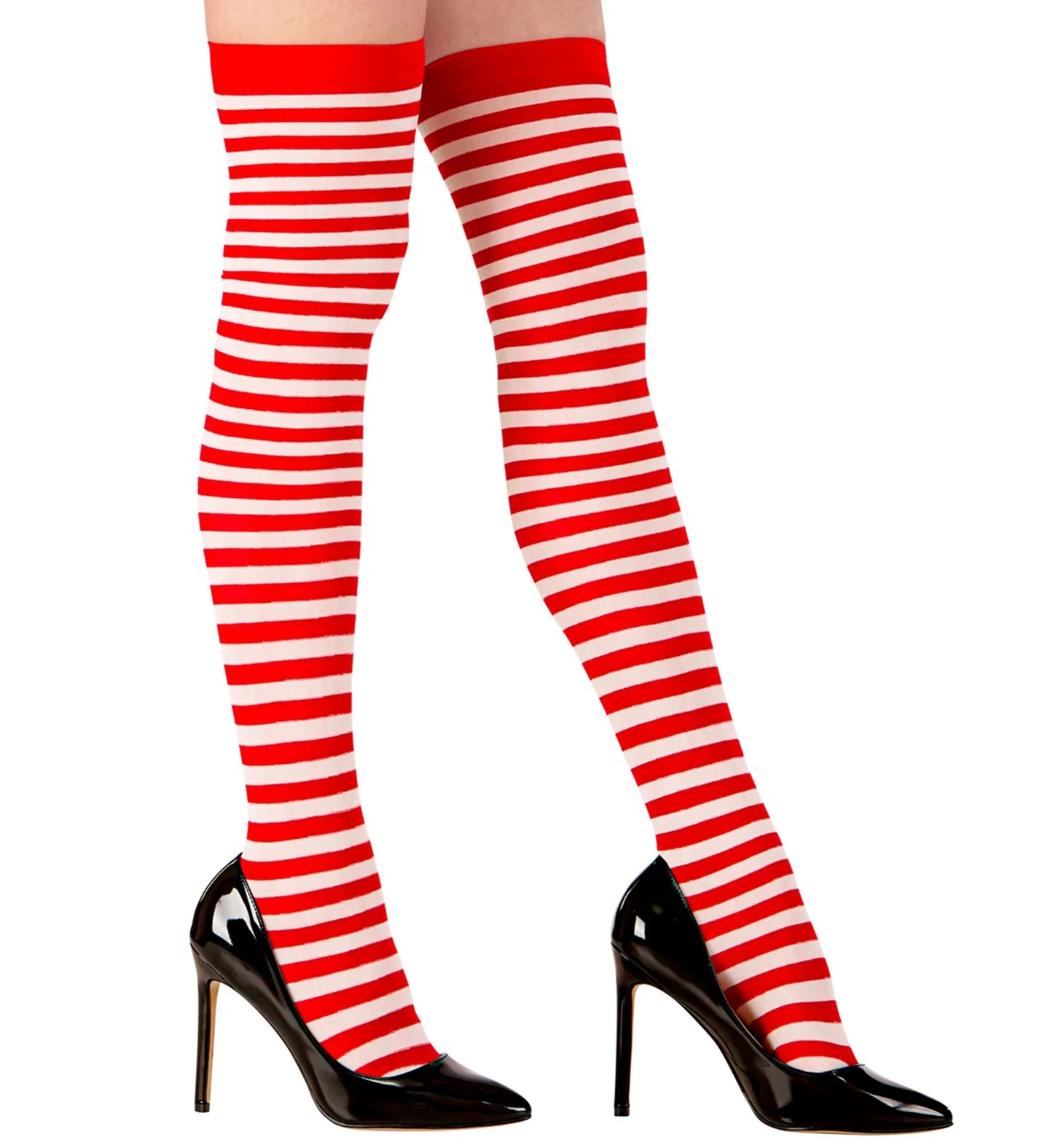 Kniekousen rood wit gestreept - Image 2