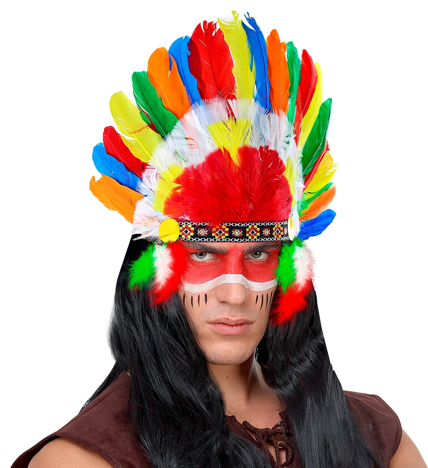 Indianentooi veren meerkleurig