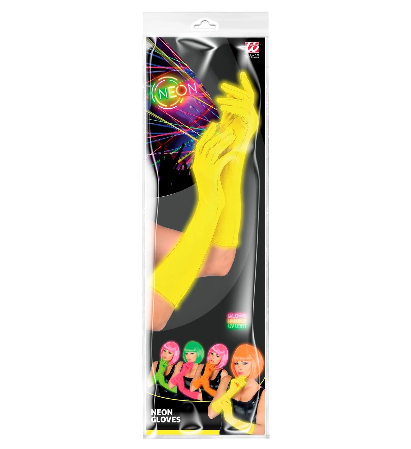 Gele handschoenen neon lang - Image 5