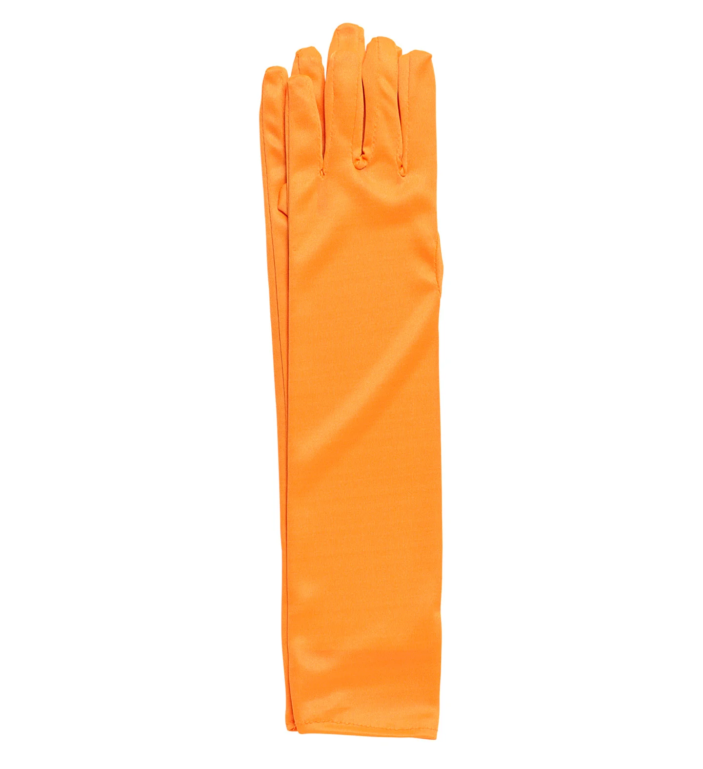Oranje handschoenen lang neon - Image 5