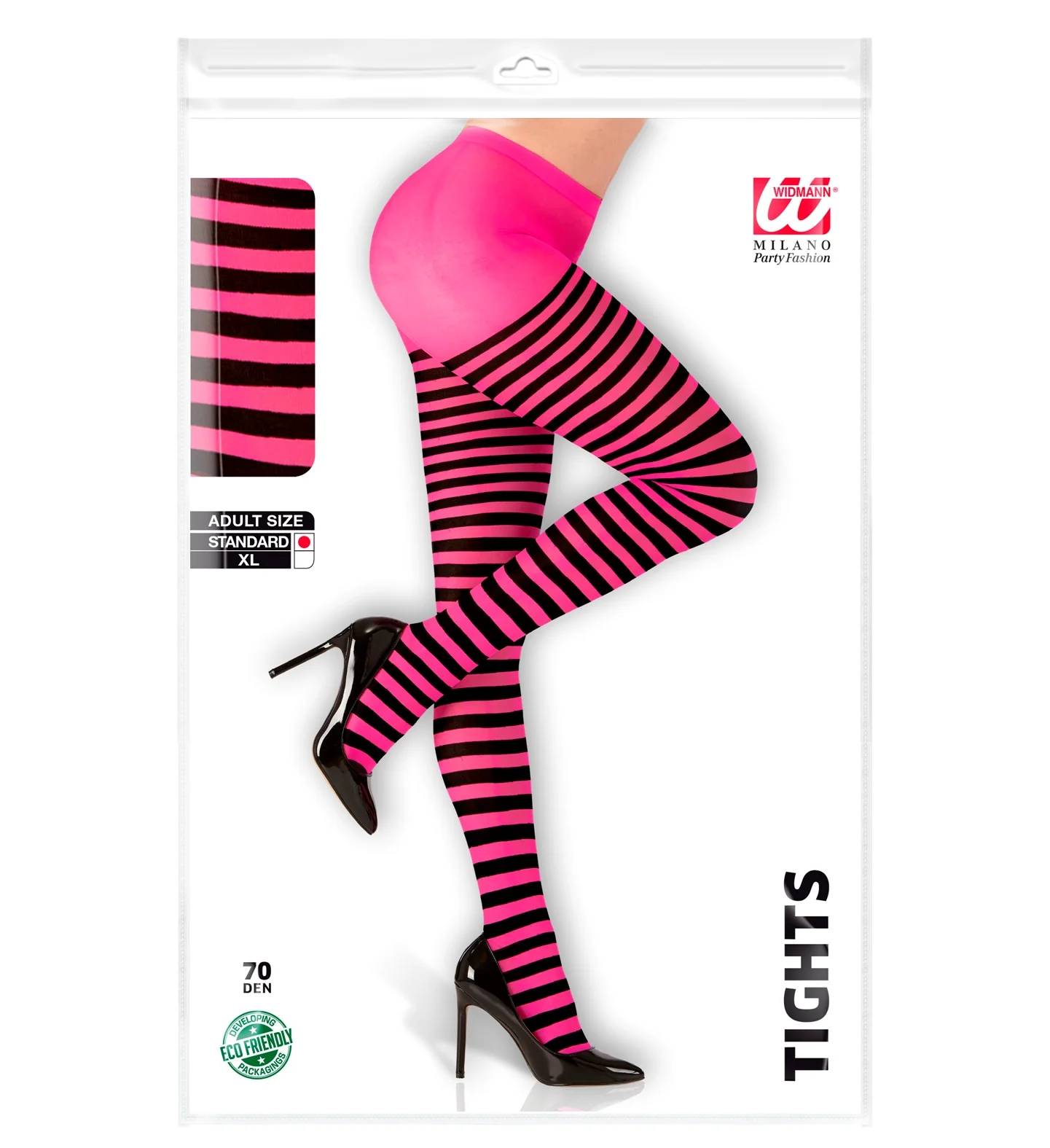 Panty gestreept roze zwart - Image 3