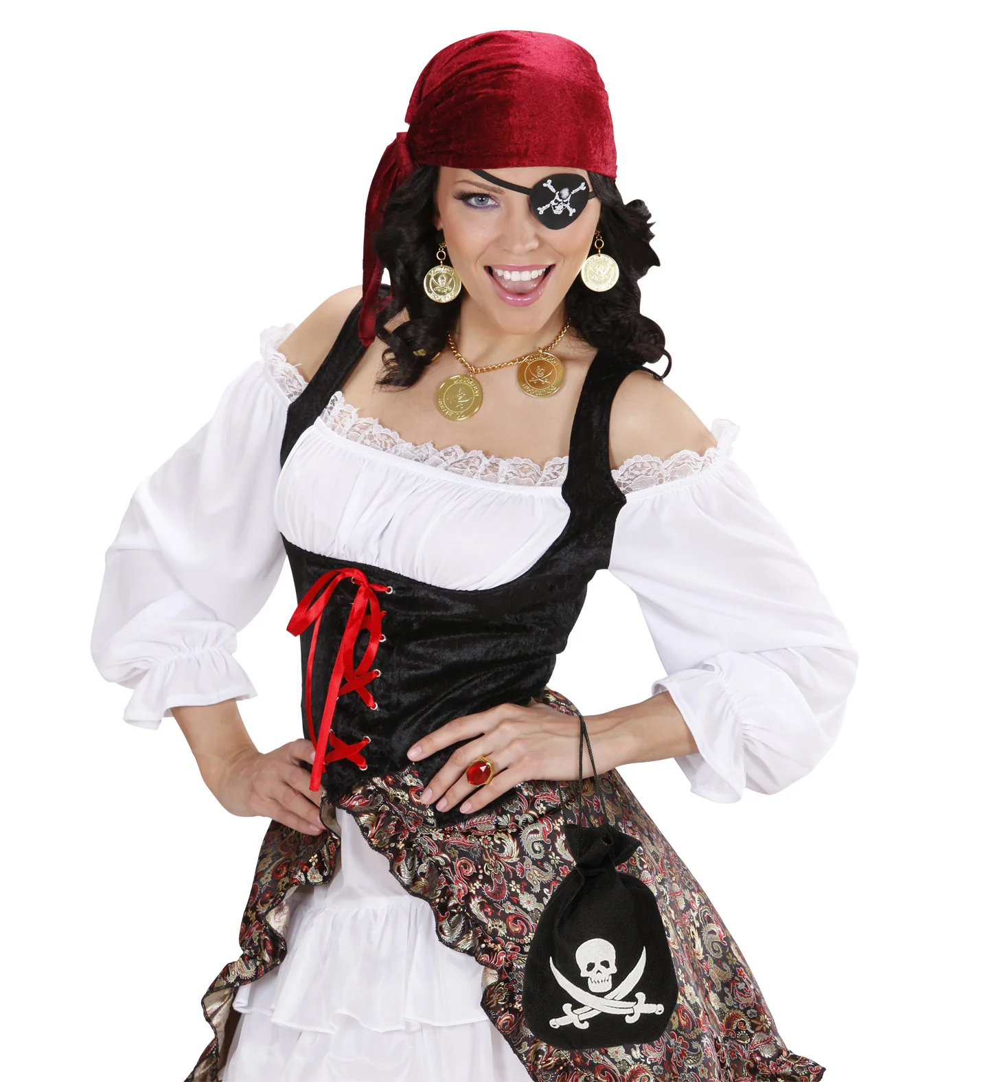 Piraten tas met schedel en zwaarden - Image 3