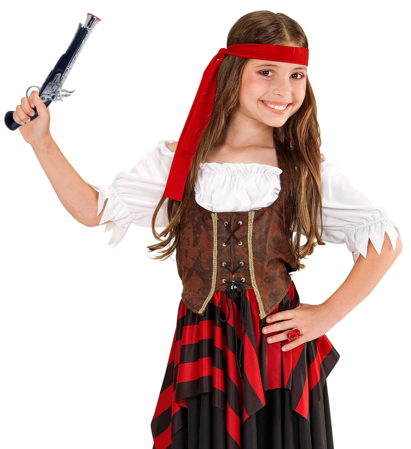 Piraten pistool zwart zilver - Image 3