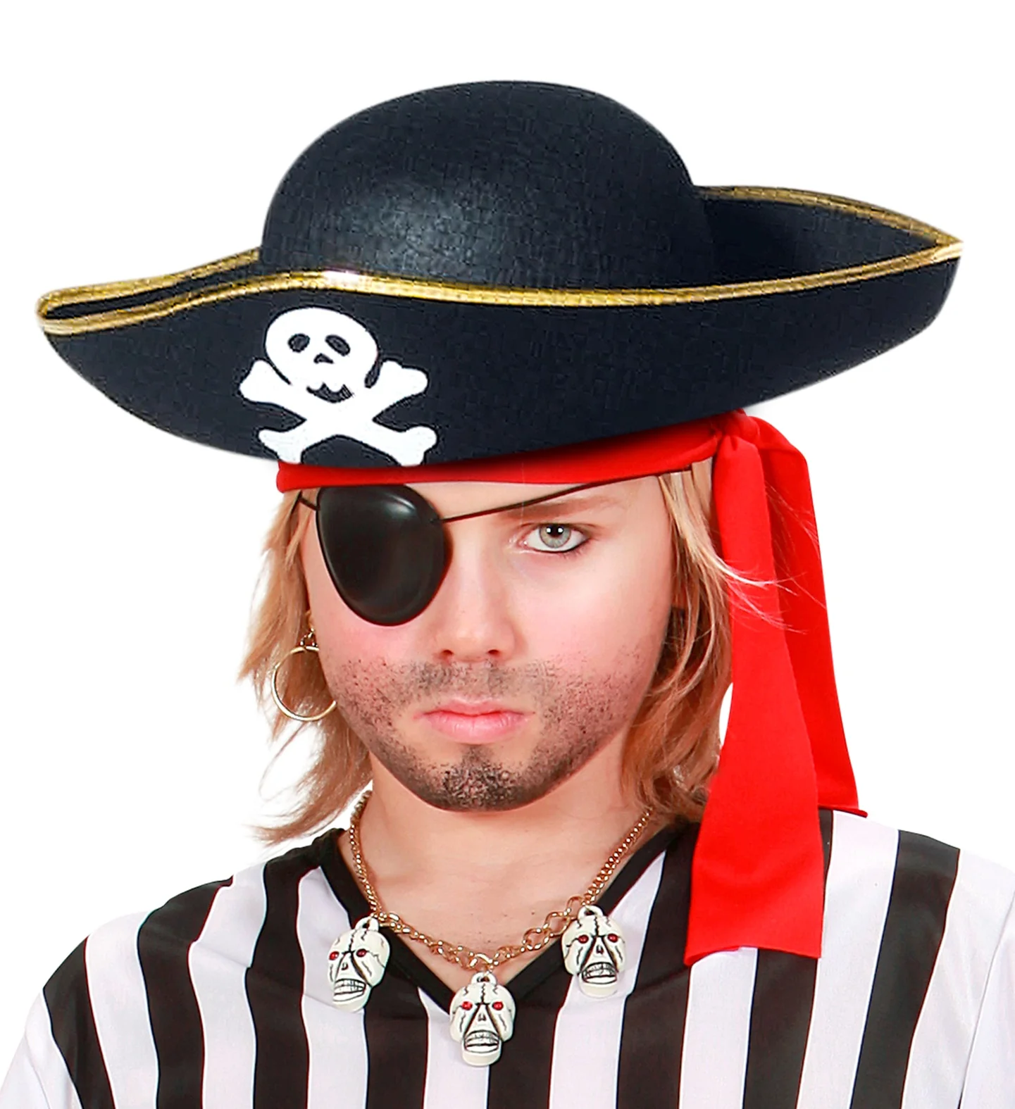 Piratenhoed kind met gouden rand - Image 2