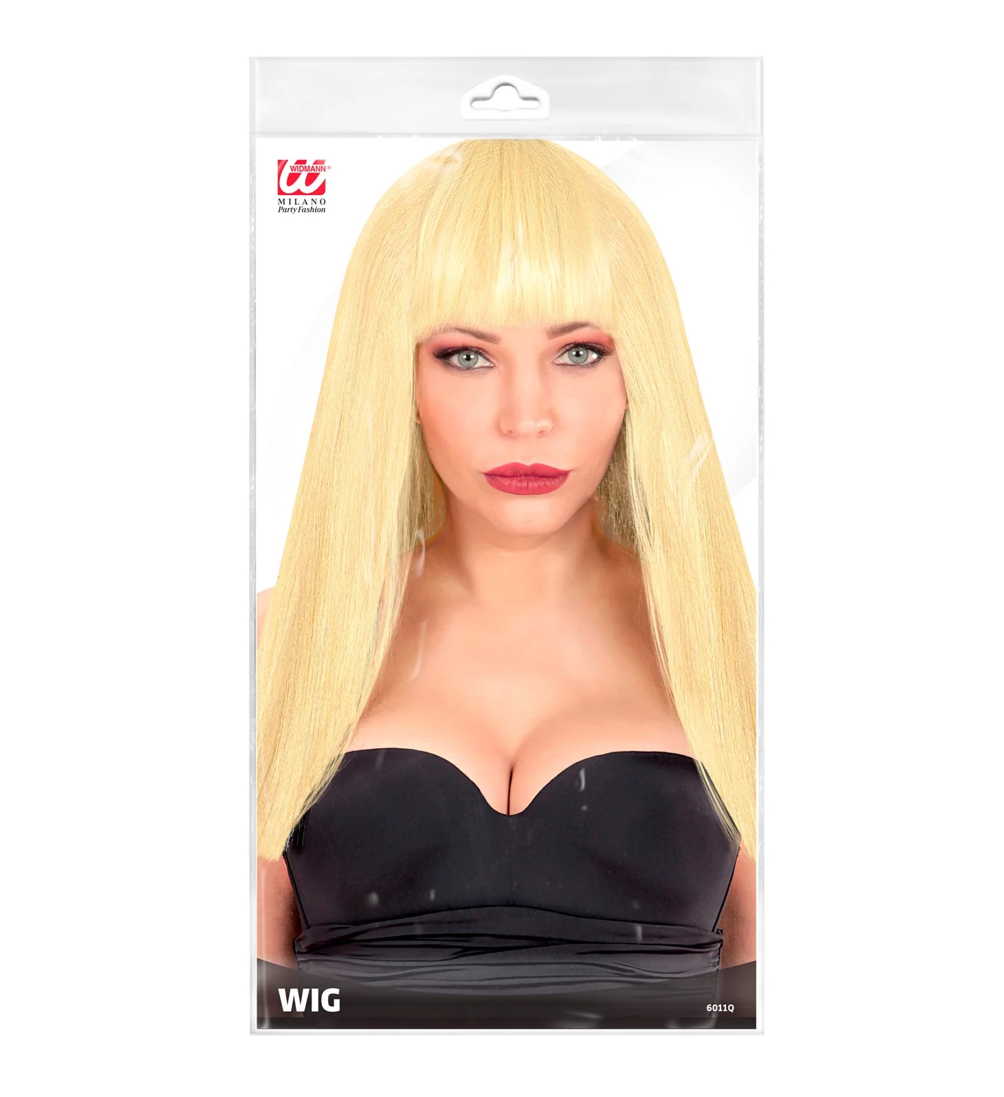 Blonde pruik met pony - Image 2