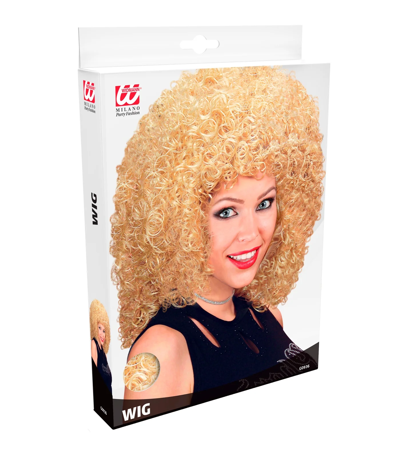 Krulpruik blond lang - Image 3