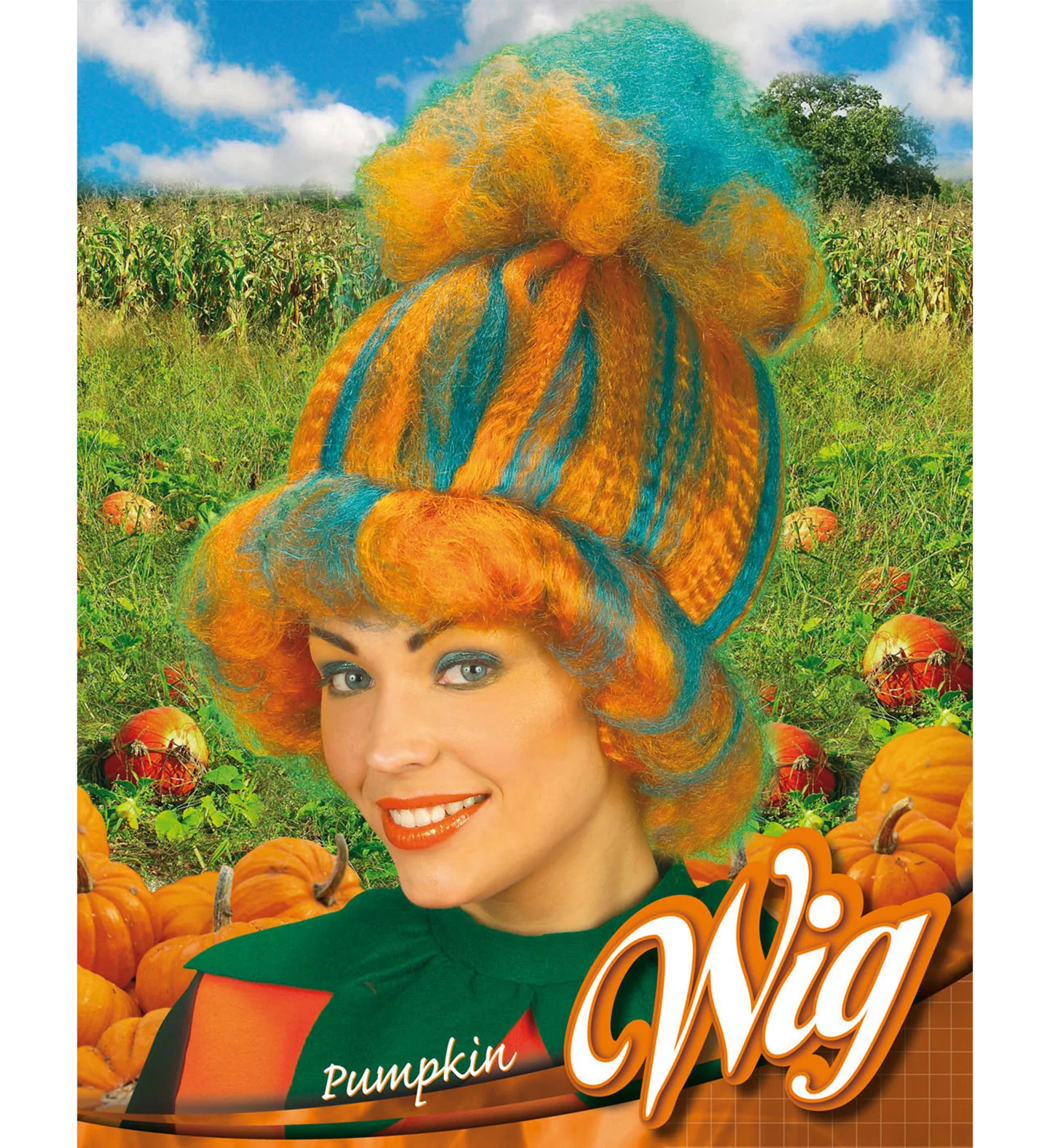 Pompoen pruik unisex - Image 3