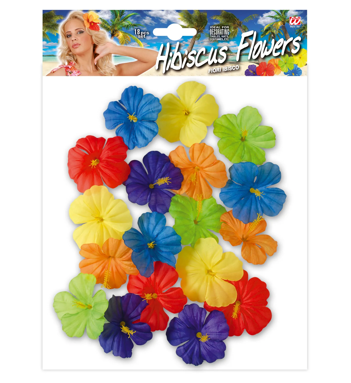 Set van 18 hibiscus bloemen - Image 4