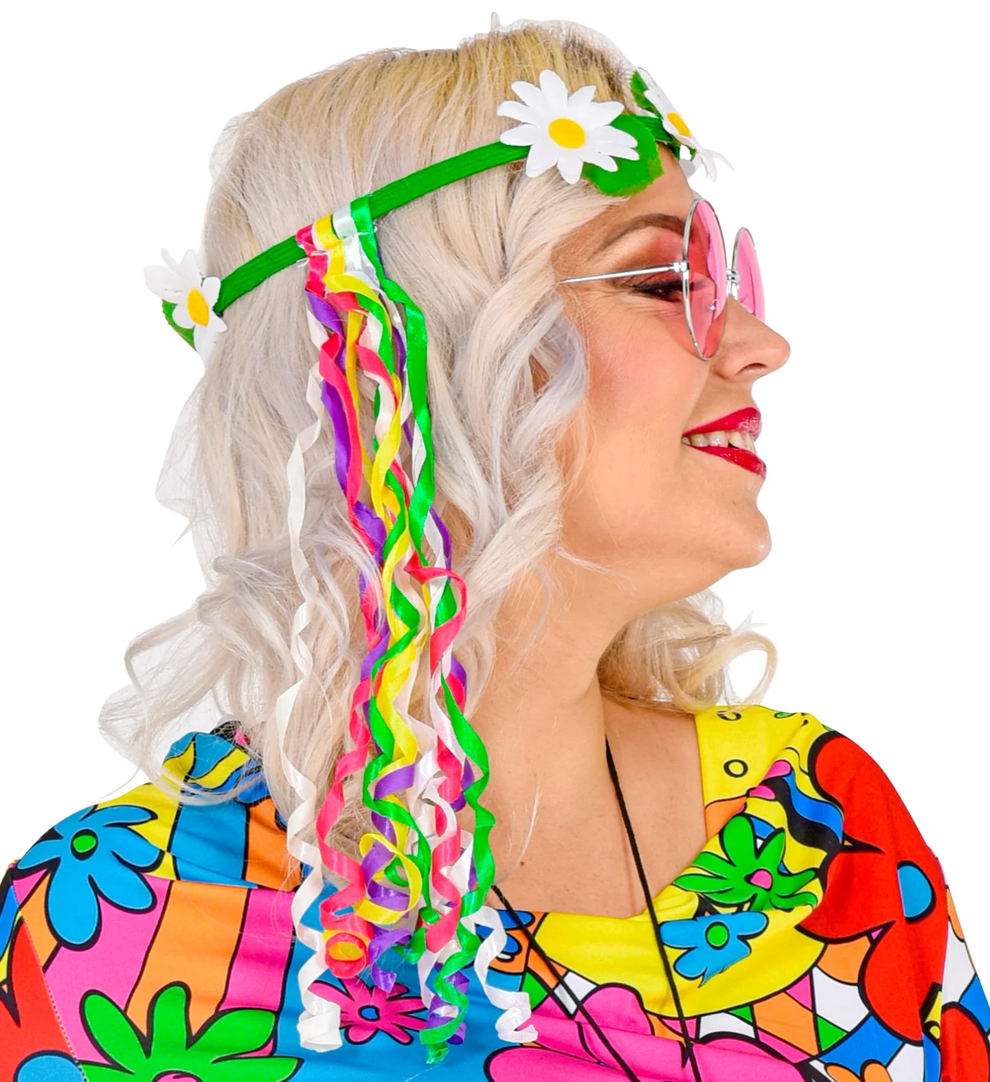 Bloemen tiara hippie - Image 3