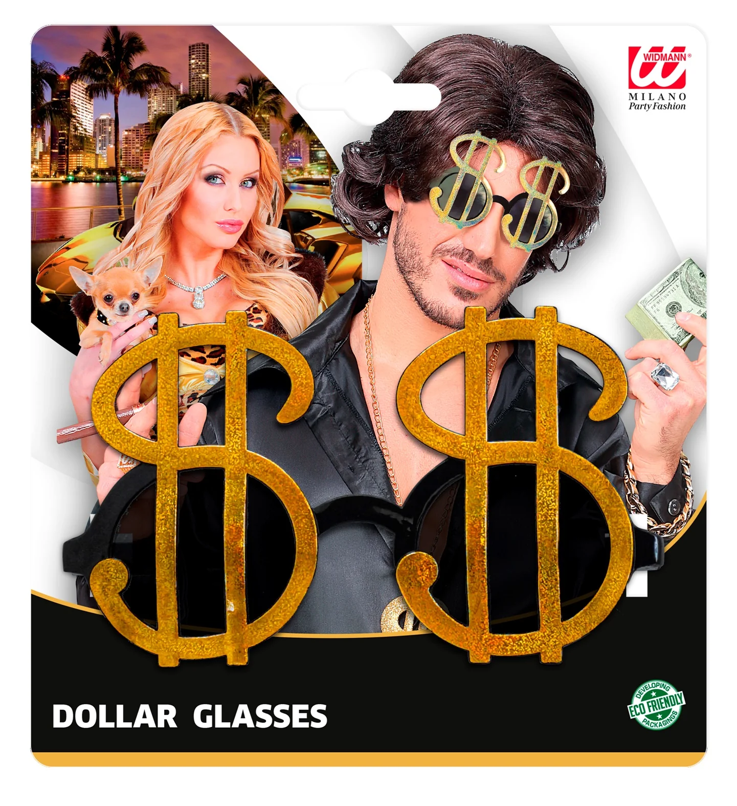 Dollar bril goud - Image 4