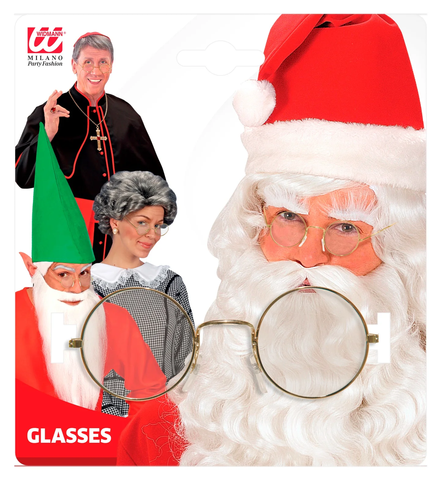 Kerstman bril goud budget - Image 6