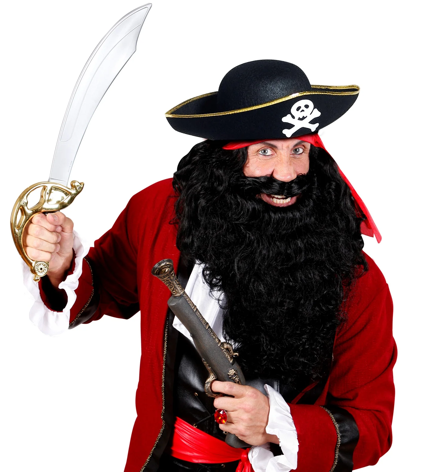 Piratenhoed met gouden rand - Image 3