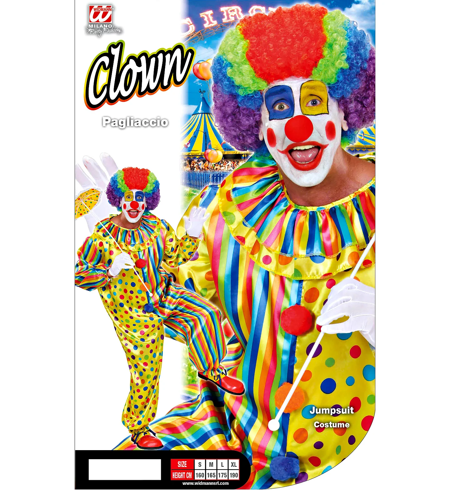 Clownspak Flap vrolijk heren - Image 5