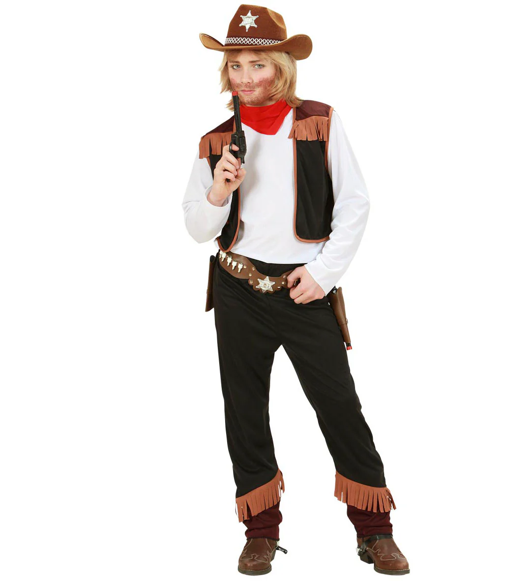 Cowboy kostuum jong en oud - Image 2