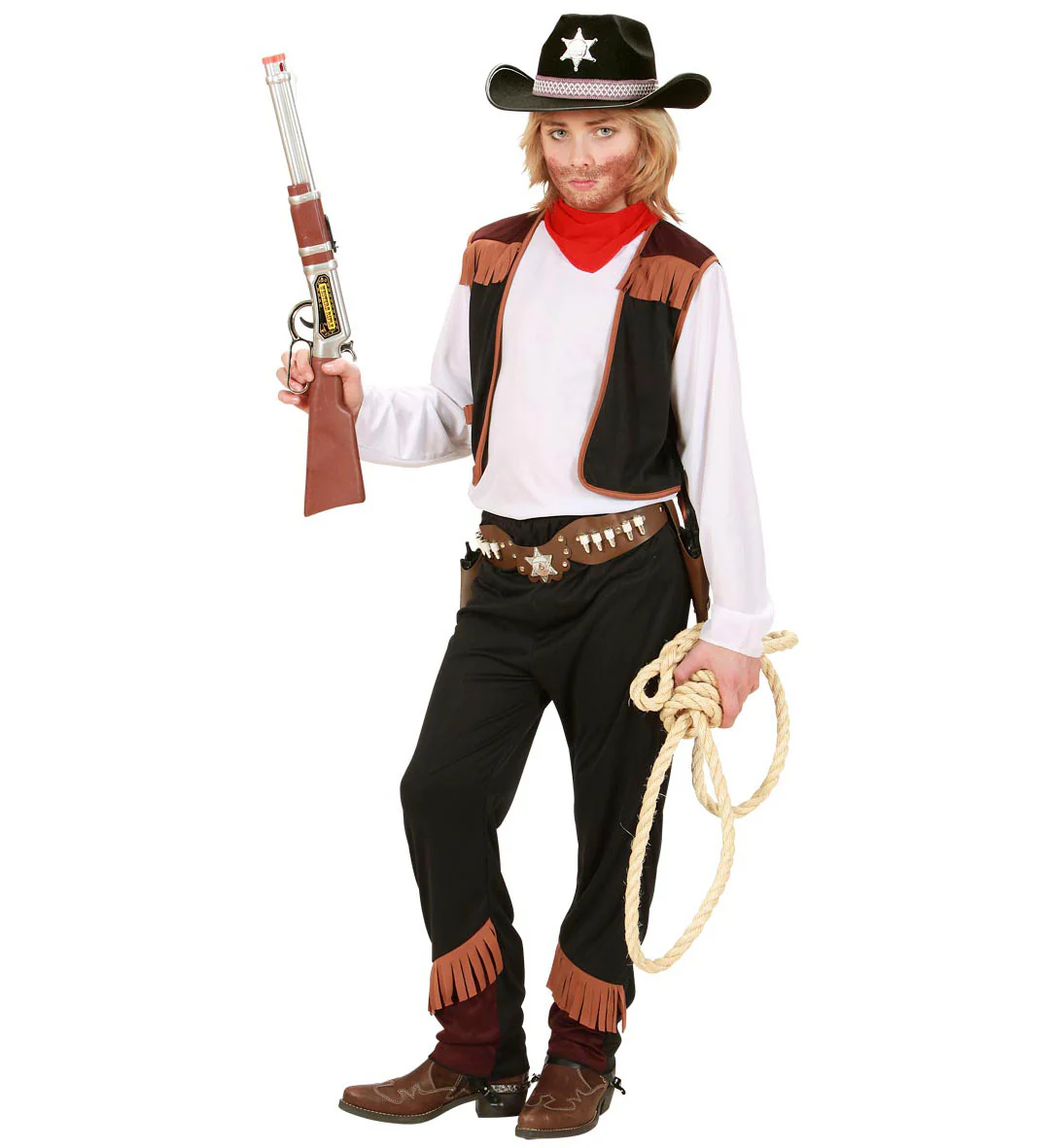 Cowboy kostuum jong en oud - Image 3