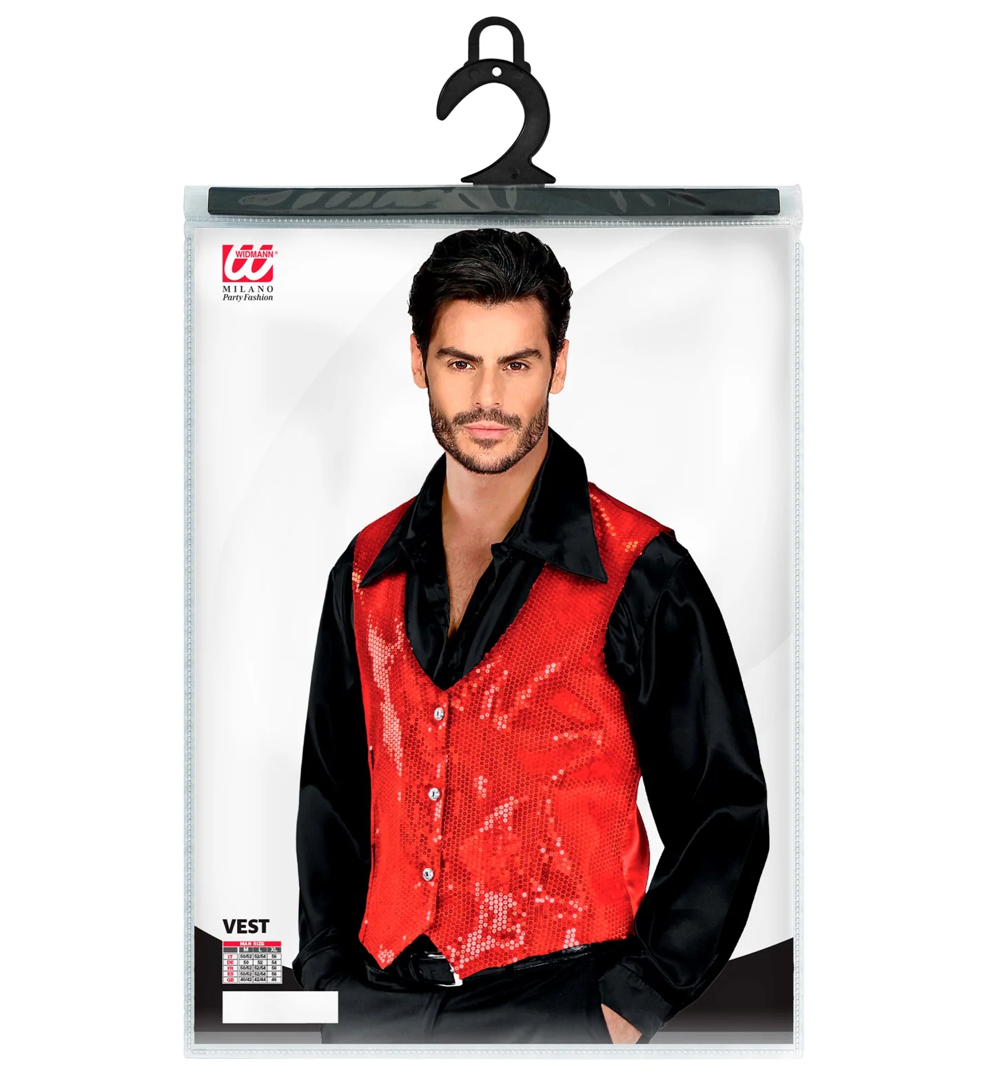 Pailletten gilet vestje rood - Image 5