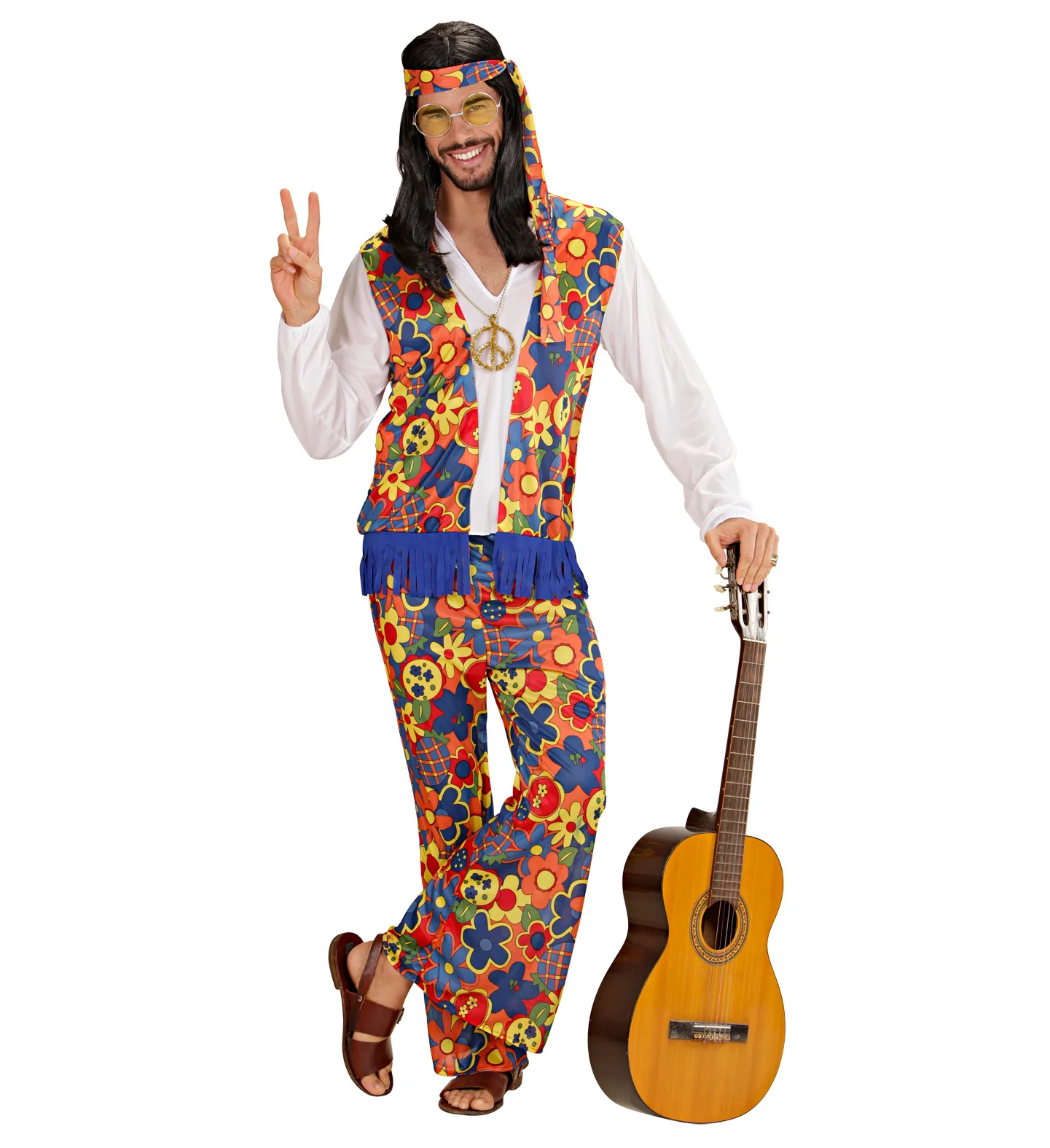 Hippie kostuum Flowers - Image 2