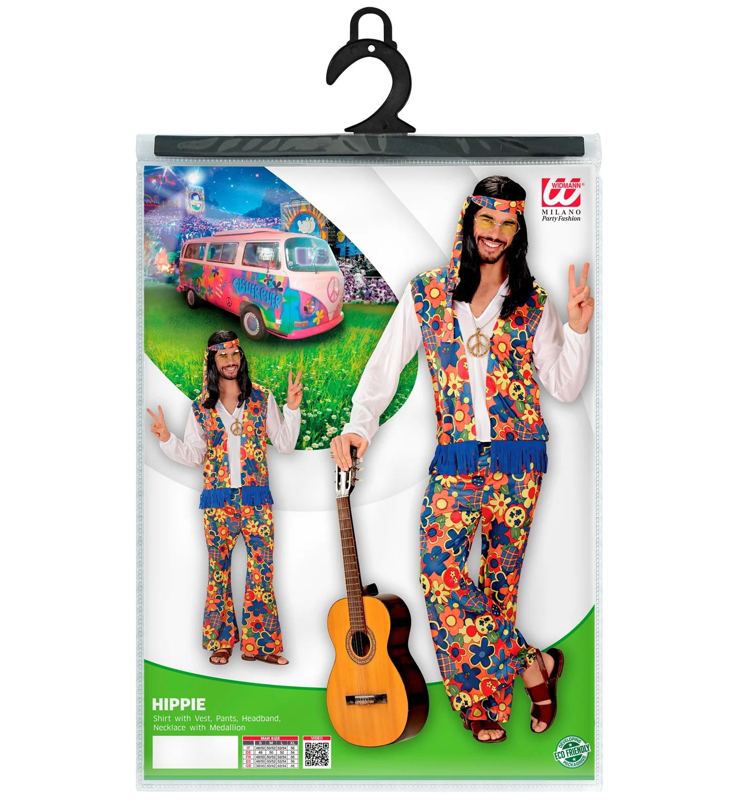Hippie kostuum Flowers - Image 4