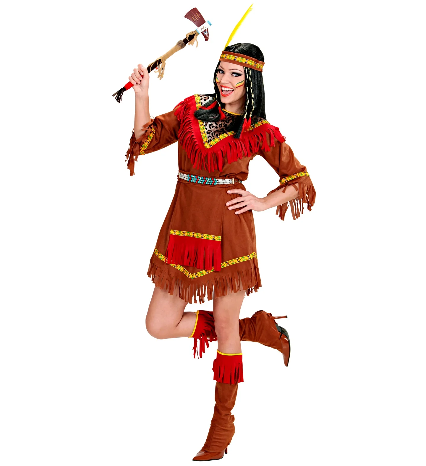 Indianen jurk Jenna dames - Image 2