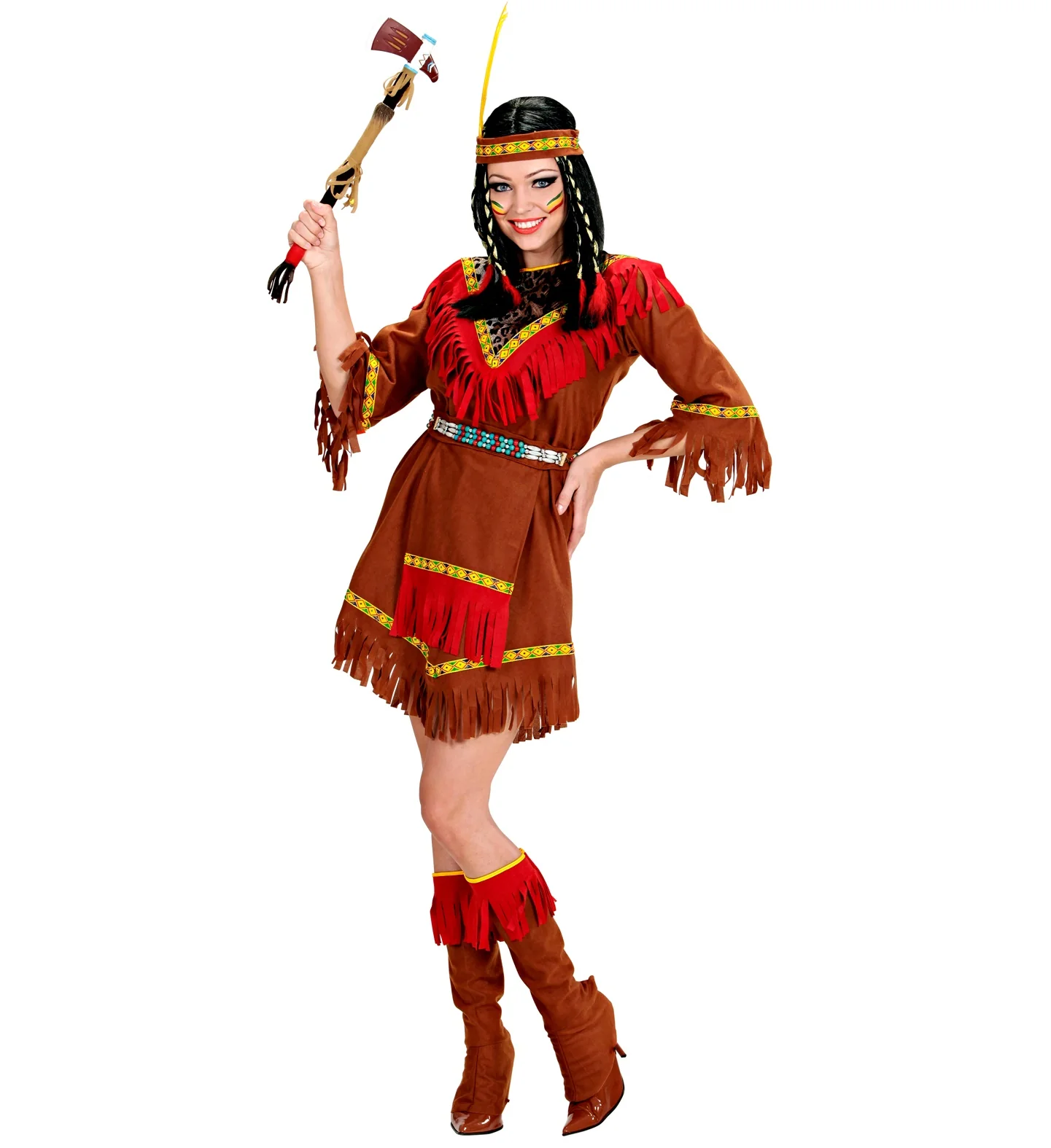 Indianen jurk Jenna dames - Image 4